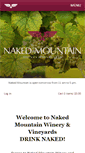 Mobile Screenshot of nakedmountainwinery.com