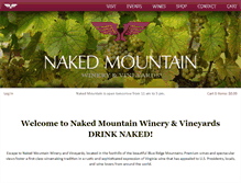 Tablet Screenshot of nakedmountainwinery.com